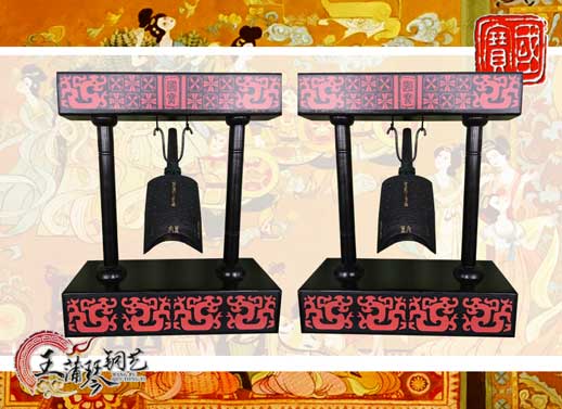 單件編鐘工藝品、外賓禮品、中國青銅編鐘
